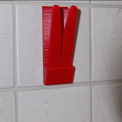 Demo.gif Free STL file Towel And Clothing Hook [Glueless!]・3D printing template to download