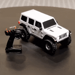 Rubicon.gif Archivo STL Axial SCX10-III Jeep Wrangler Rubicon JLU 4WD (1/100) for action figures 1/10・Idea de impresión 3D para descargar, robroy07