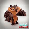 Dan-Sopala-Flexi-Factory-Squirrel.gif Cute Flexi Print-in-Place Squirrel Now with 3MF Files Included