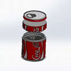 gif.gif STL file COCA COLA GRINDER・Model to download and 3D print