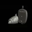 White-grouper-head-trophy-3.gif fish head trophy white grouper / Epinephelus aeneus open mouth statue detailed texture for 3d printing