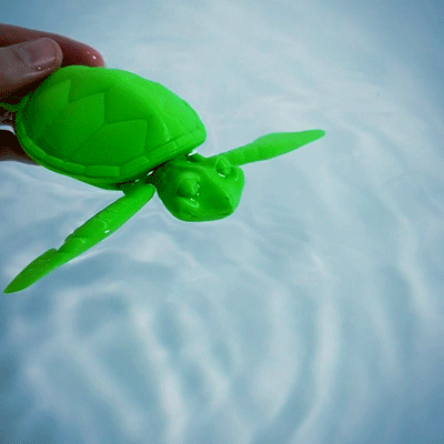 TurtleVideo2.gif Fichier STL Cute Flexi Print-in-Place Turtle (tortue à imprimer)・Modèle à télécharger et à imprimer en 3D, FlexiFactory