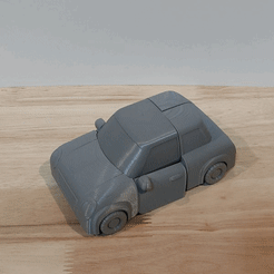 transform.gif STL file Transforming car robot・3D printing design to download