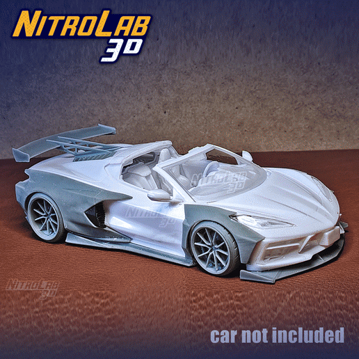Bodykit for Corvette C8 COUPE Revell modelkit