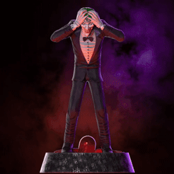 ezgif-1-9ed46c497199.gif STL file Fanart Joker - Killing Joke - Statue・3D printable model to download, NachoCG