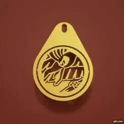 HO-OH GIF.gif Free STL file HO-OH POKEMON KEYCHAIN・3D print design to download
