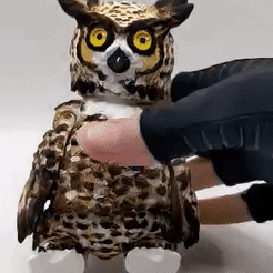 ezgif.com-video-to-gif-20.gif STL file Flexi Print-in-Place Owl, Articulated Toy,・Model to download and 3D print