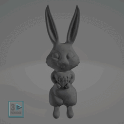 2022-02-04-10-58-00.gif STL-Datei Bunny-Lapin・3D-Druck-Idee zum Herunterladen