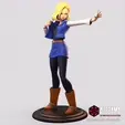 A18TTColorLogoSquare.gif Android 18 STL Ready for 3D Printing