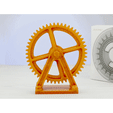1.gif Large Gear on a stand for decor