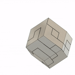 RTRAP_large.gif Archivo STL PUZZLE DE 7 PIEZAS 3X3 - TRAPEZOEDRO RÓMBICO・Modelo para descargar y imprimir en 3D