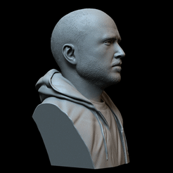 Jesse.gif Télécharger le fichier Aaron Paul - connu pour son rôle de Jesse Pinkman • Objet à imprimer en 3D, sidnaique