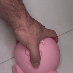 ezgif.com-gif-maker-1.gif Download STL file Piggy Bank with screw cap • 3D print model, jerhannah