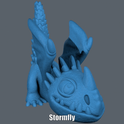 Stormfly.gif Download STL file Stormfly (Easy print no support) • 3D printable object, Alsamen