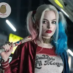 ezgif.com-gif-maker.gif STL file HARLEY QUINN - COSPLAY PROPS - SUICIDE SQUAD・3D printable model to download
