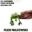 N© SUPPORTS PRINT-IN-PLACE MOVING EYE FLEXI-WAZOWSKI Fichier STL Jouet FLEXI MIKE WAZOWSKI PRINT-IN-PLACE articulé MONSTERS, INC.・Objet imprimable en 3D à télécharger