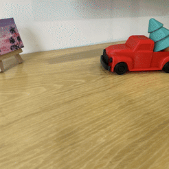 Sequence-01_7.gif Datei STL Farm Truck Weihnachtsornament・Design für 3D-Drucker zum herunterladen
