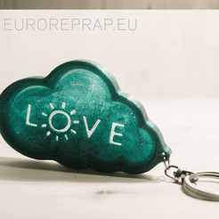 love_keychain_02.gif STL file Valentine's Day LOVE reminder / keychain・3D printing idea to download, euroreprap_eu