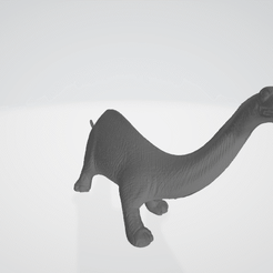 brontosaurustoy.gif STL-Datei BRONTOSAURUS 70S VINTAGE SPIELZEUG FIGUR MODELL FÜR KINDER DINOSAURIER・3D-druckbare Vorlage zum herunterladen, 3DScanWorld