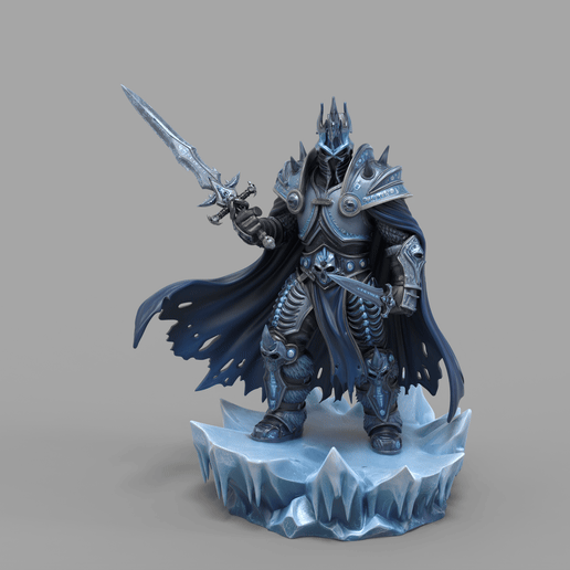 Arthas Menethil The Lich King Dual Weapon Variant (Frostmourne & Runed Dagger)