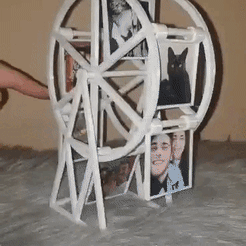 WhatsApp-Video-2023-08-28-at-12.45.21.gif STL file Ferris wheel for photos・3D printing template to download