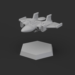 Rogue_low_01.16.gif Free STL file Scoundrel Sci-Fi 6mm Fighter・3D printer model to download