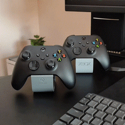 tinywow_lv_0_20230306180526_15566780.gif Free STL file Xbox One Controller Desktop Stand・3D printer model to download