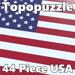 44USA.gif TopoPuzzle 3D USA (44 Pieces)