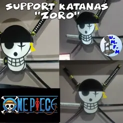 katanas.gif Support Katanas Zoro de "one pièce", Katanas Zoro stand from "one piece".
