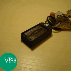 new.gif STL file Keychain Phone Holder | Key Ring Mobile Stand | Portable Phone Holder Mobile Stand | EDC | Gift Present Idea | Easy to Print | Vtau Design・3D printing template to download, VtauDesign