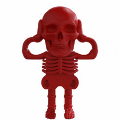GIF-230815_193332.gif STL file Skull USB Flex Case・Model to download and 3D print