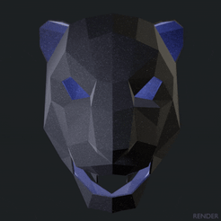0001-0250-low.gif Fichier STL gratuit Masque polygonal du lion・Design pour imprimante 3D à télécharger