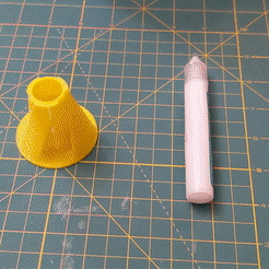 ezgif.com-gif-maker.gif STL file Glue Pen Holder - Crafting Adhesive Pen Stand・3D printer model to download