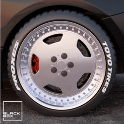 amg-anim.gif STL-Datei Vip style Wheel with Tire for Diecast herunterladen • 3D-druckbares Modell, BlackBox