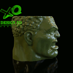 maseta hulk.gif Download STL file hulk maserta • 3D printer design, zaider