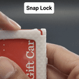 SnapLock.gif Minimalist Wallet & Card Holder : Slim-Card
