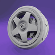 ezgif-1-f290e76ea5.gif SpeedLine SL886 style - Scale Model Wheel set - 17" - Rims and Tyre