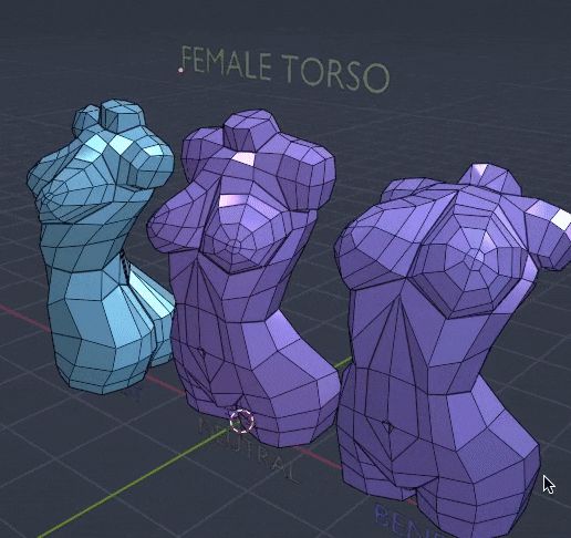 ♀️ GEOMETRIC FEMALE TORSO・ STL File for 3D printing・Cults