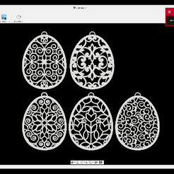 Autodesk-Fusion-360_2021.12.19-13.20_1.gif Fichier STL œufs, sapin, décoration・Design pour imprimante 3D à télécharger, Holyrings