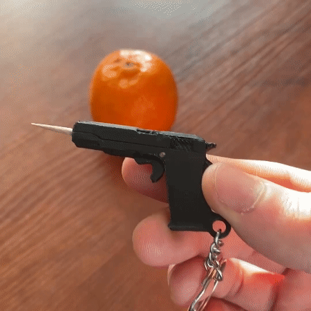 Toothpicks Pistol | 1911 Blaster | Pistol Keychain