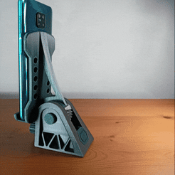 01.gif Файл STL ПОДСТАВКА (ДЕРЖАТЕЛЬ) ДЛЯ СМАРТФОНА・Шаблон для загрузки и 3D-печати