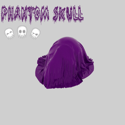 Phantom-skull.gif Бесплатный OBJ файл Призрачный череп・3D-печатная модель для загрузки
