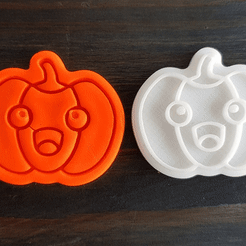 1599.gif Файл STL Cute Halloween Pumpkin Cookie Cutter set of 12・Идея 3D-печати для скачивания, roxengames