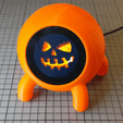 ezgif.com-gif-maker.gif STL file Sphere Enclosure w. crooked legs (M3O104) for pimoroni HyperPixel 2.1 round Touch and *Raspberry Pi*・3D printable design to download