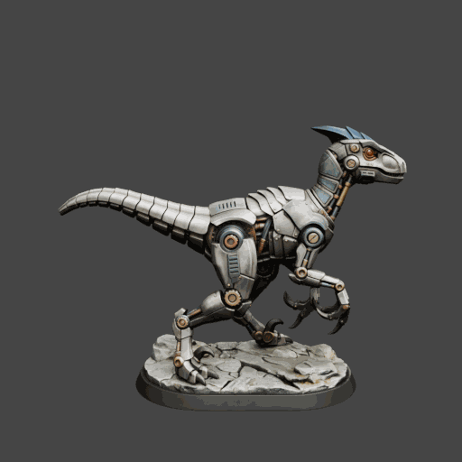 Robo Raptor Dinosaur Miniature