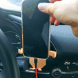 Sequence-03_3.gif Archivo STL Air Vent Phone Holder for Car PRINT-IN-PLACE・Plan de impresora 3D para descargar