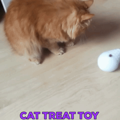 cat_treat_toy.gif STL file CAT TREAT TOY・3D print design to download
