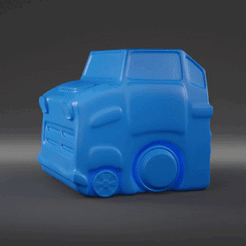 CarQ0001-0072.gif Archivo STL gratis Coche de dibujos animados "Q"・Diseño de impresora 3D para descargar