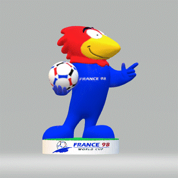 Affiche recto verso Footix Coupe du monde France 98 – AVMM maeva