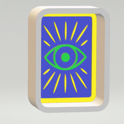 f WA = pre ONS] 3D file 1pc Intuition Tarot Card Mold・3D print object to download